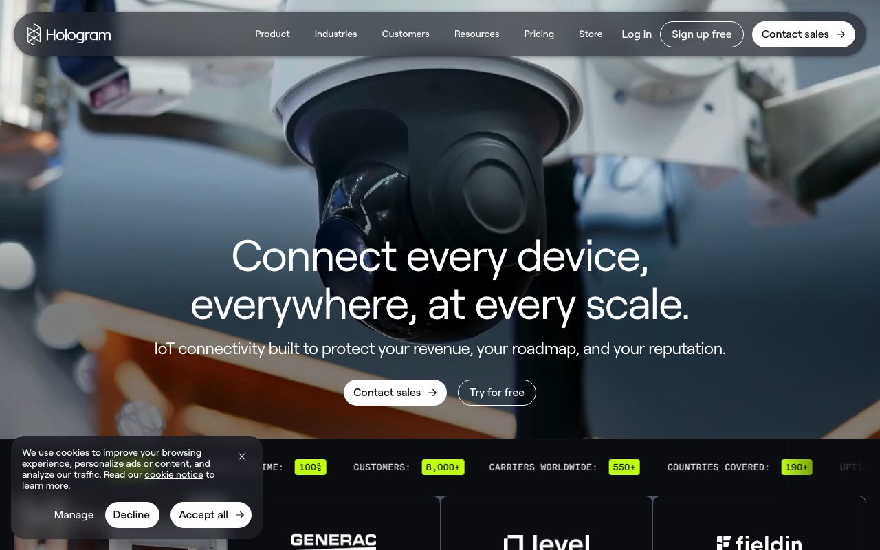 Hologram website