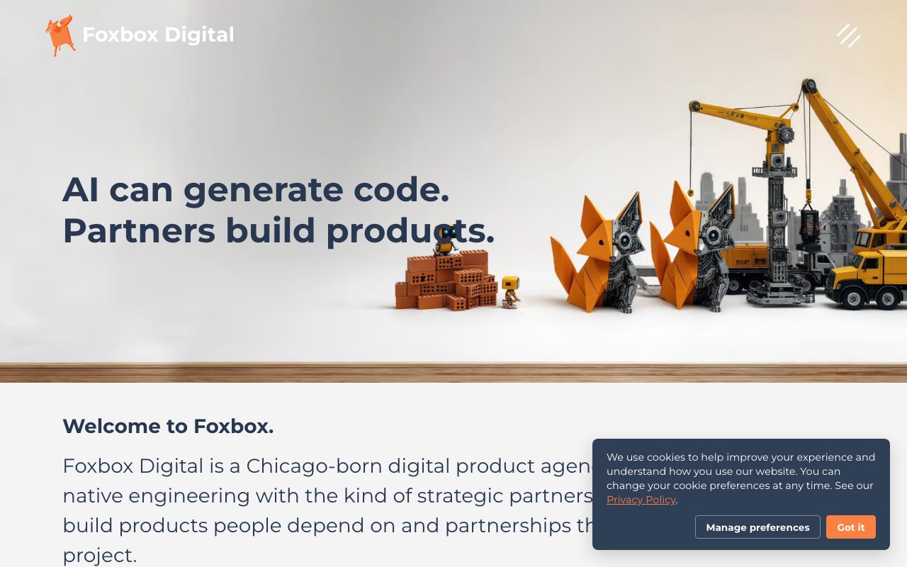 Foxbox Digital website