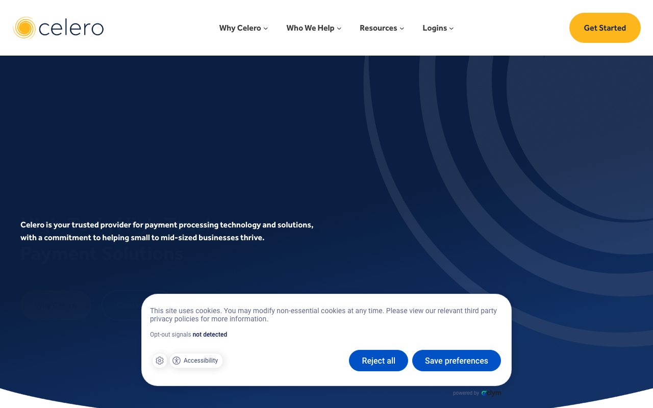 Celero Commerce website