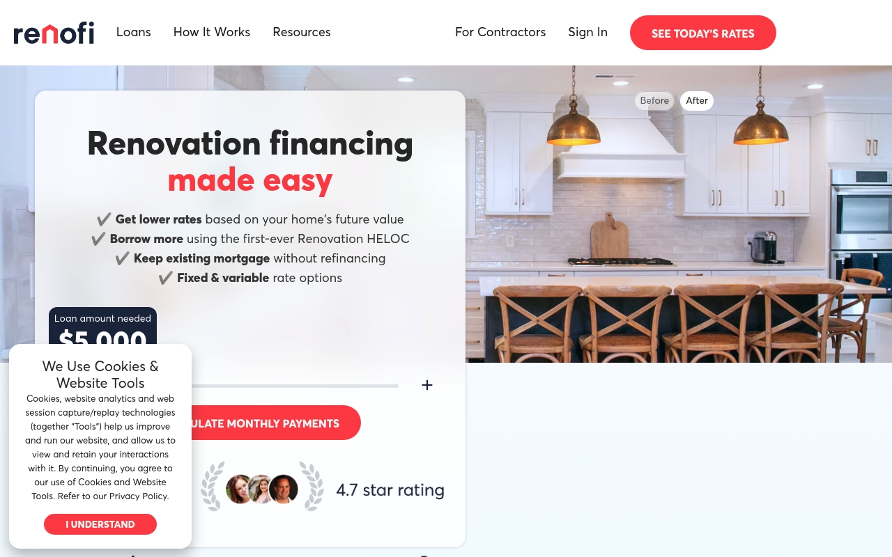 RenoFi website