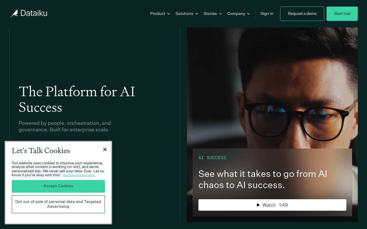 Dataiku website
