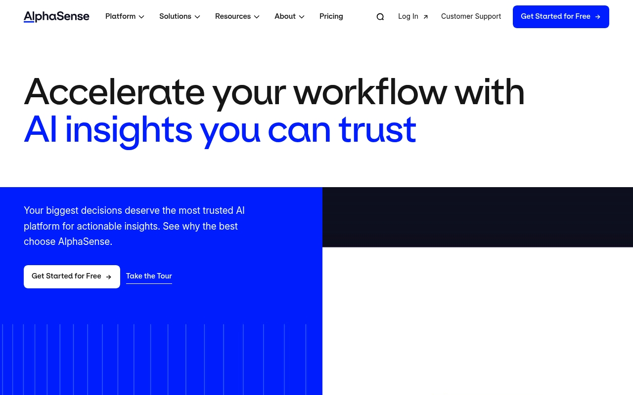 AlphaSense website
