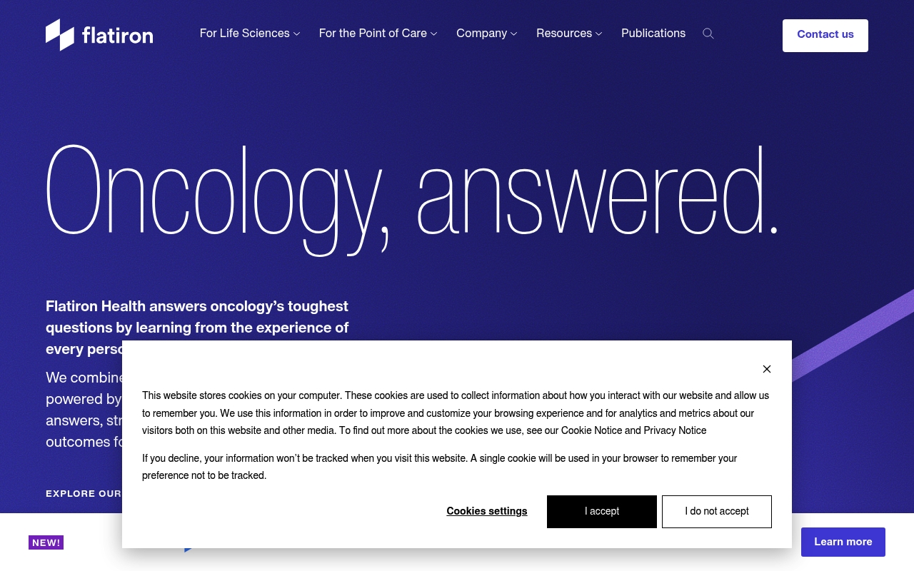 Flatiron Health website