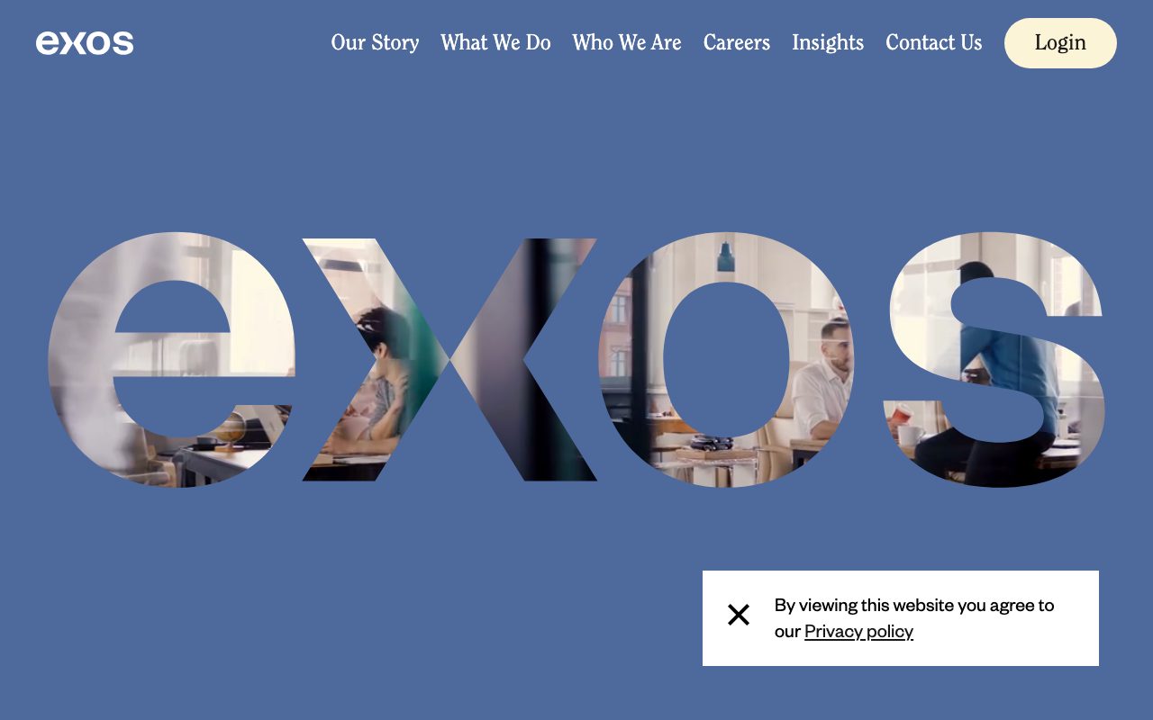 Exos website