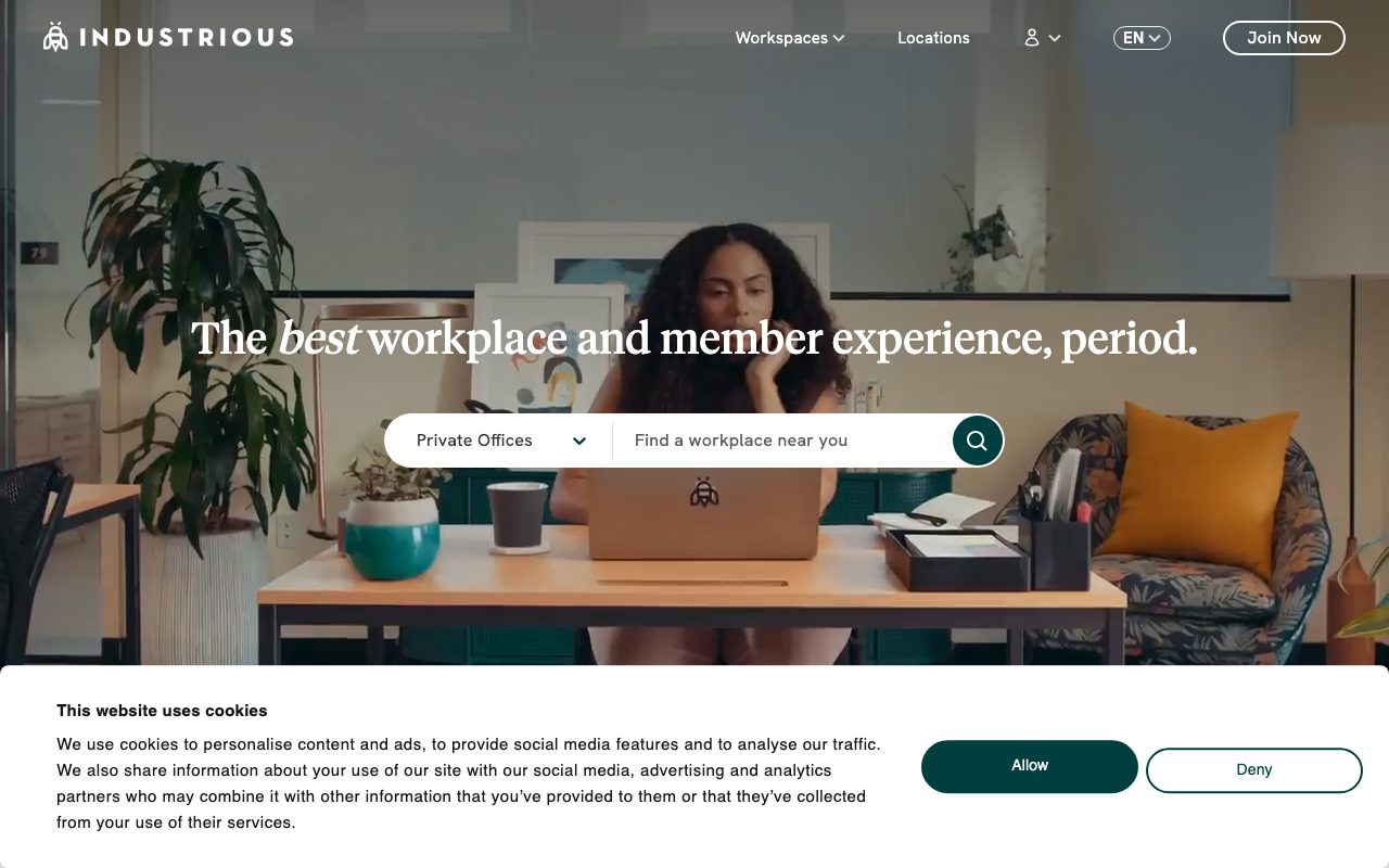 Industrious website