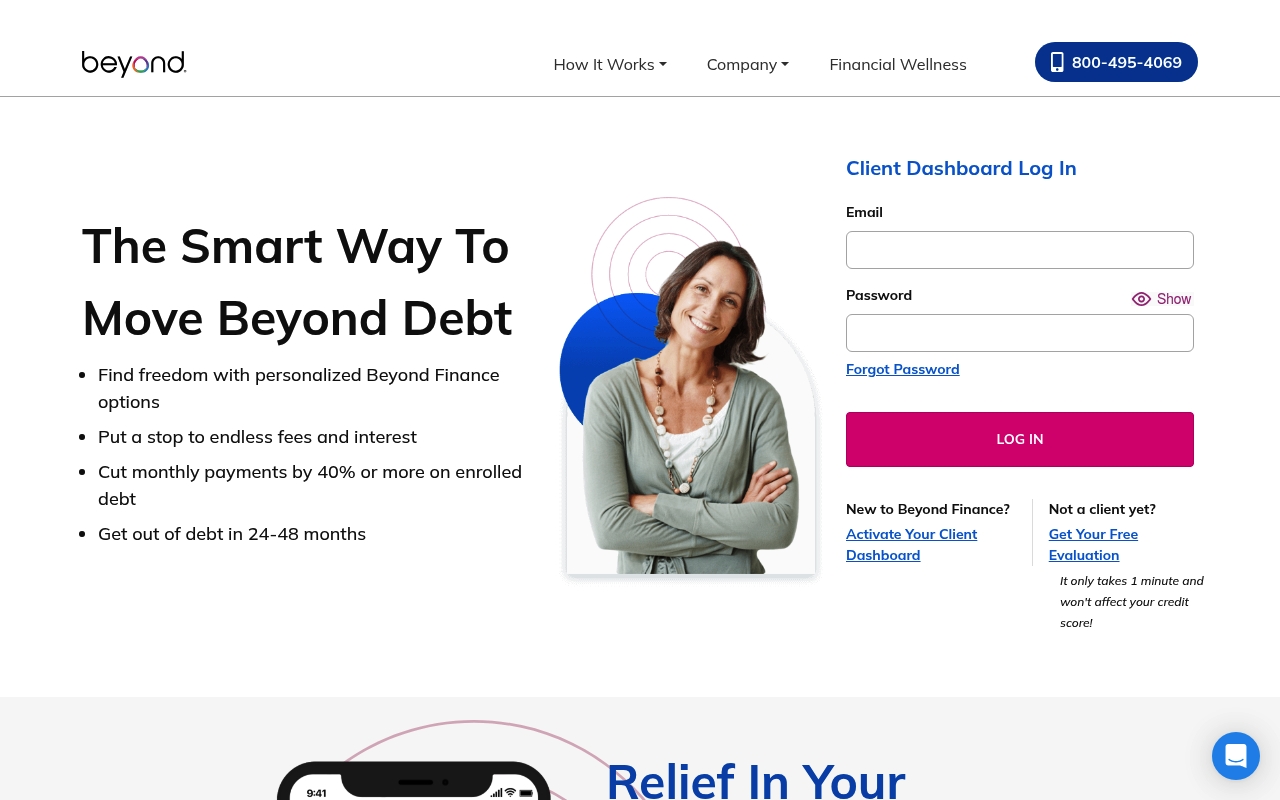 Beyond Finance website