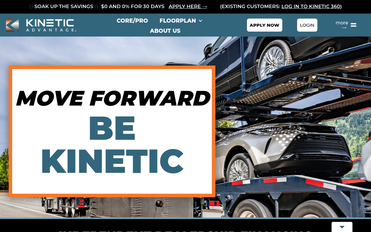 Kinetic Advantage website