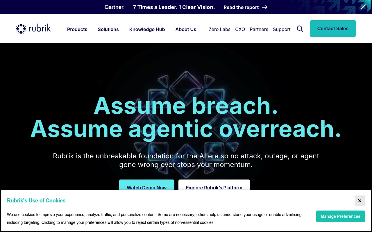 Rubrik website