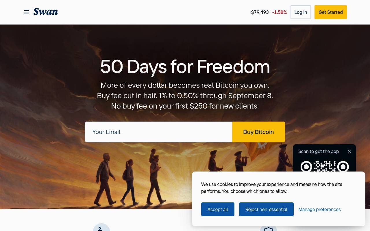 Swan Bitcoin website