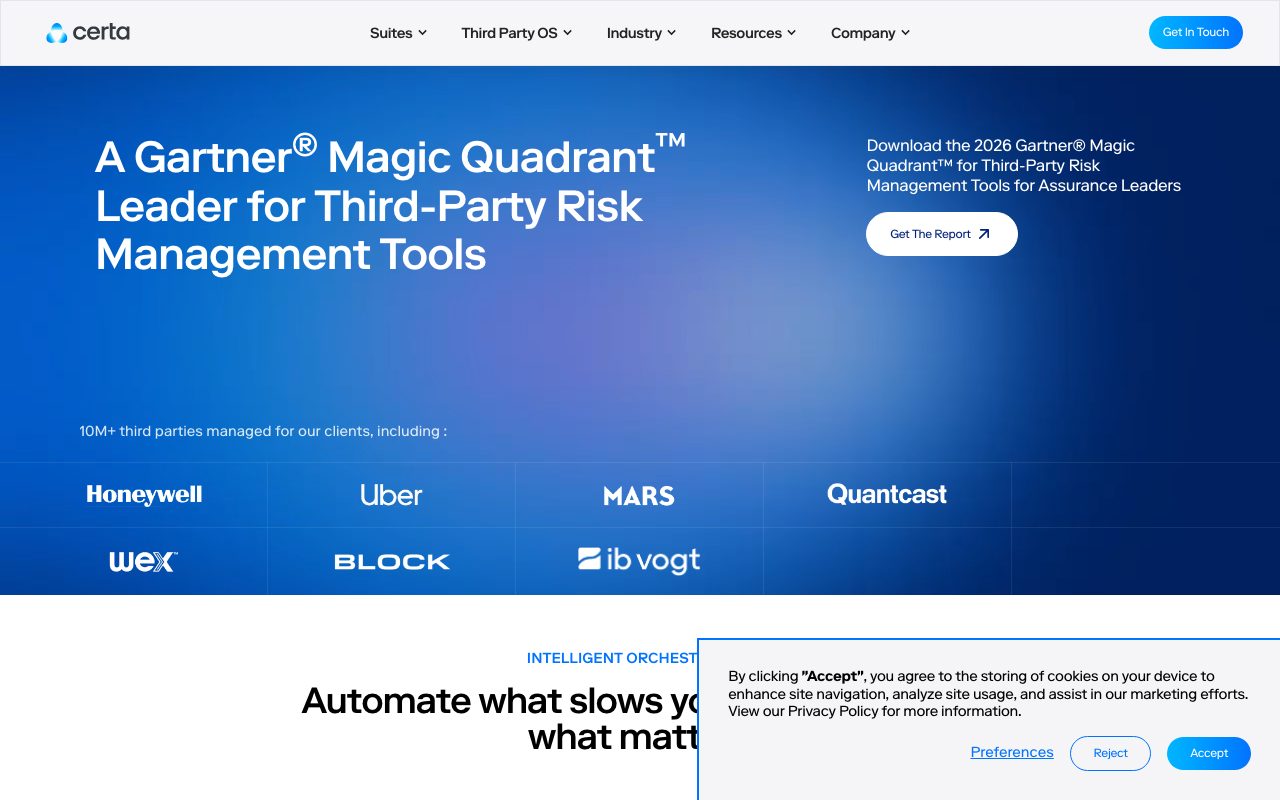 Certa website