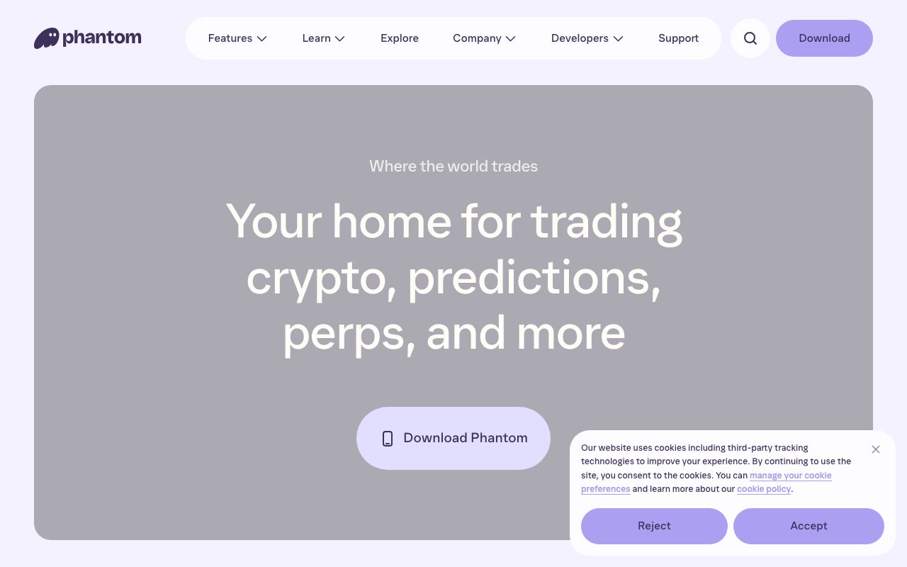 Phantom website