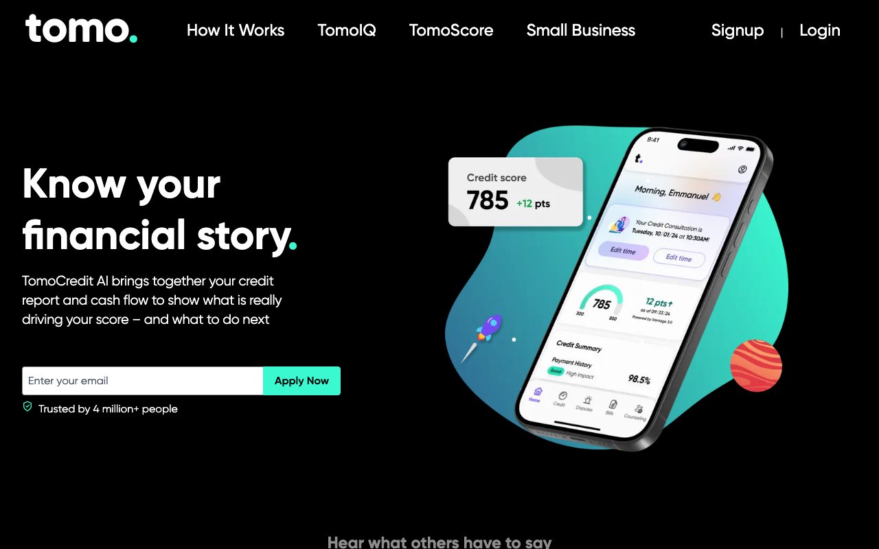 TomoCredit website