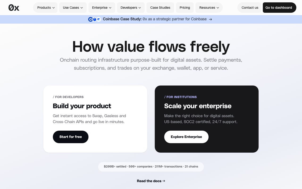 0x website