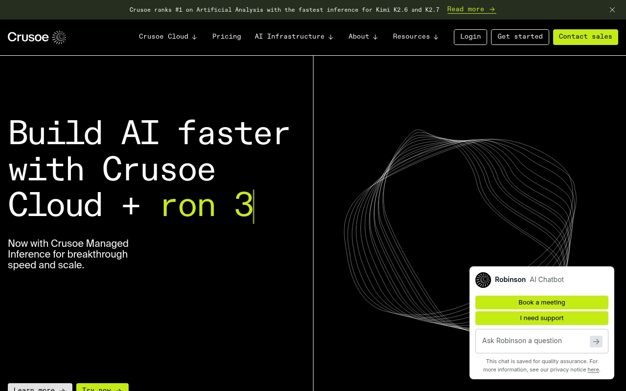 Crusoe Energy Systems website