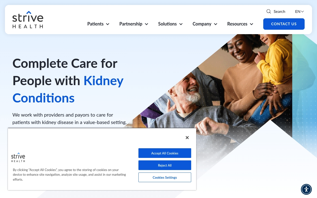 Strive Health website