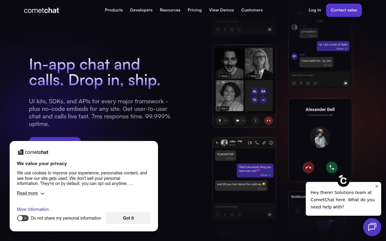 CometChat website
