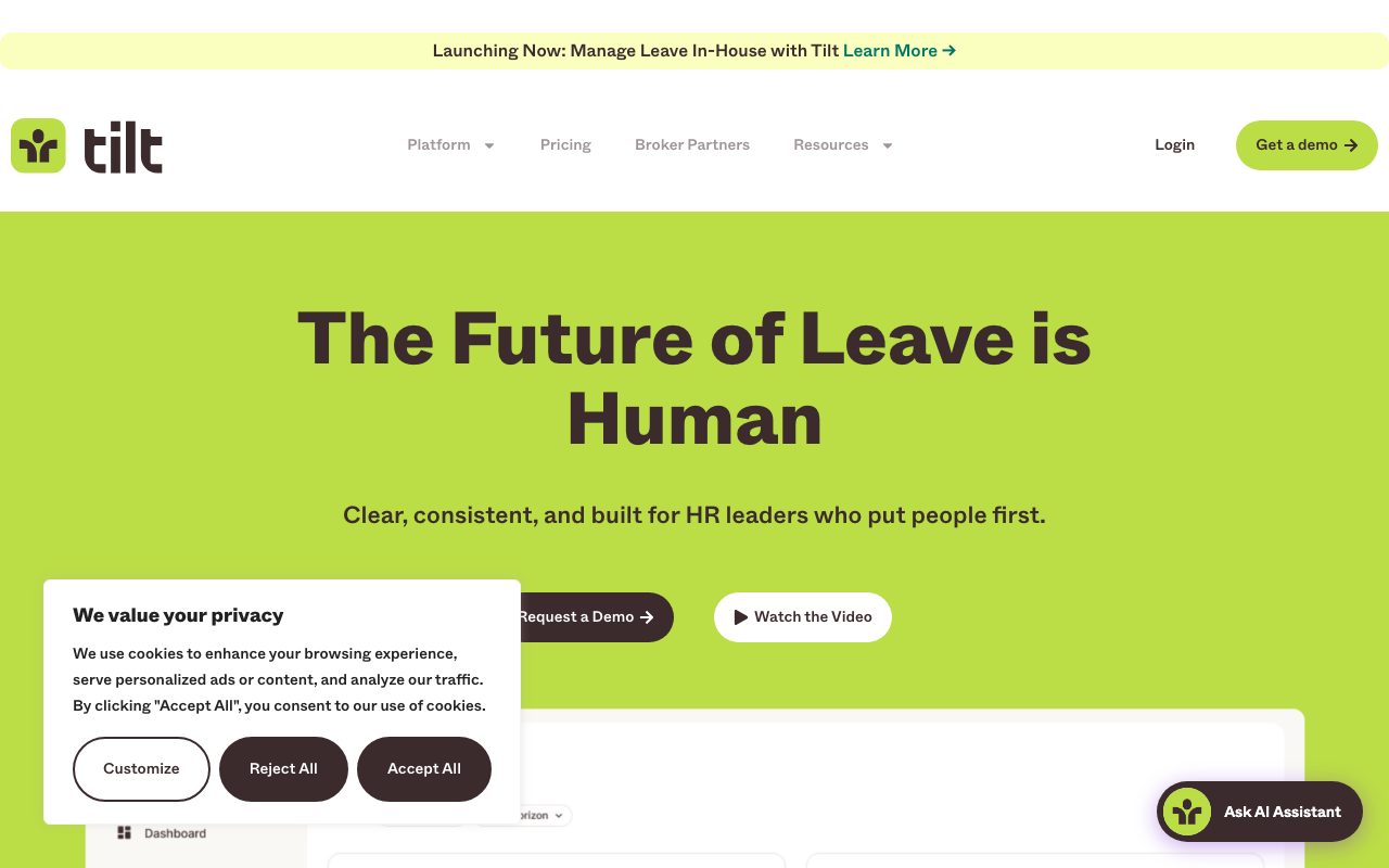 Tilt website