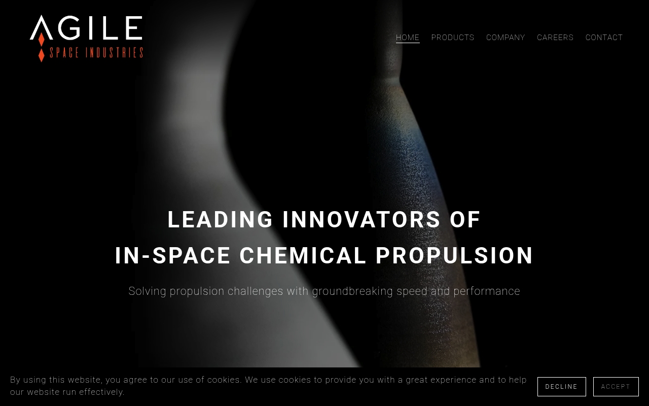 AGILE Space Industries website