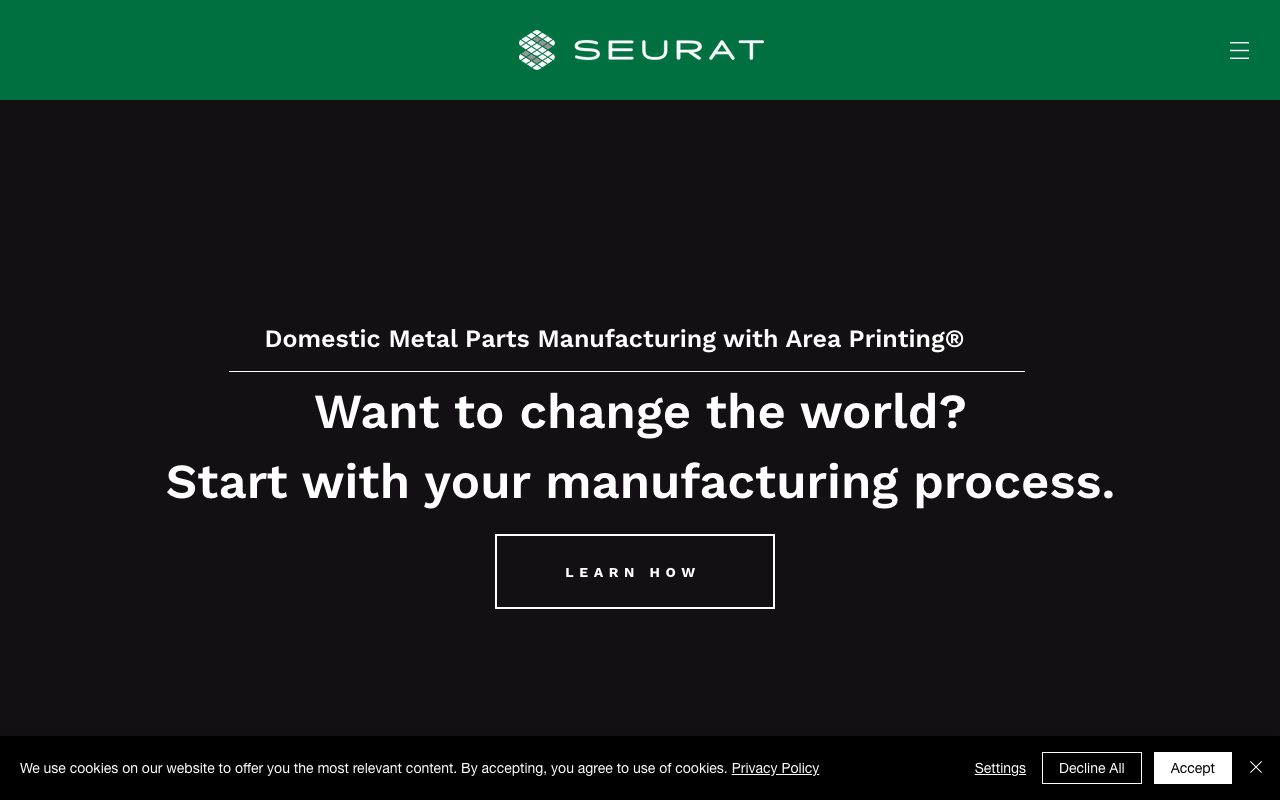 Seurat Technologies website