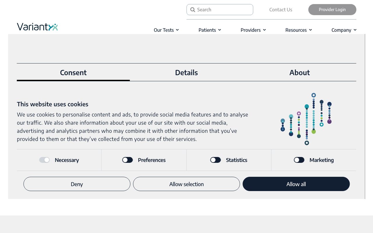 Variantyx website