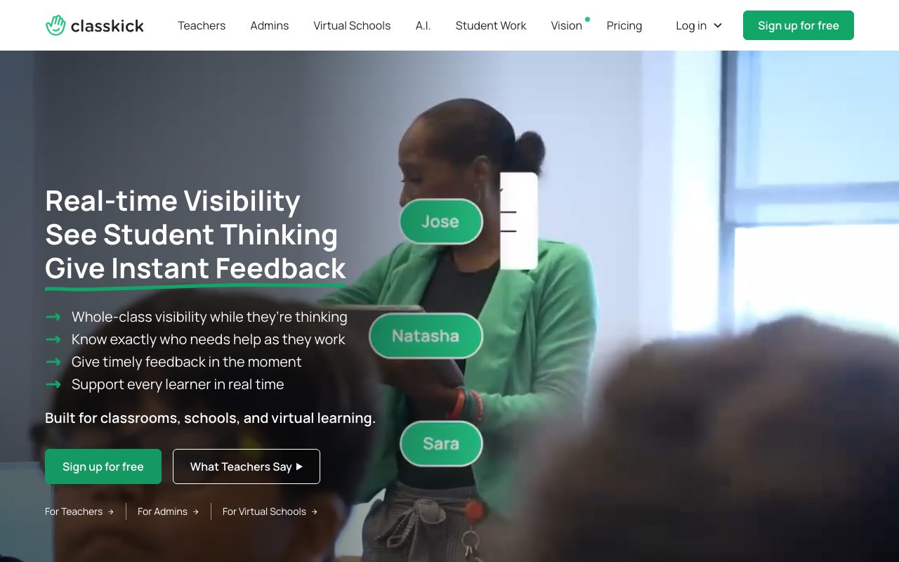 Classkick website
