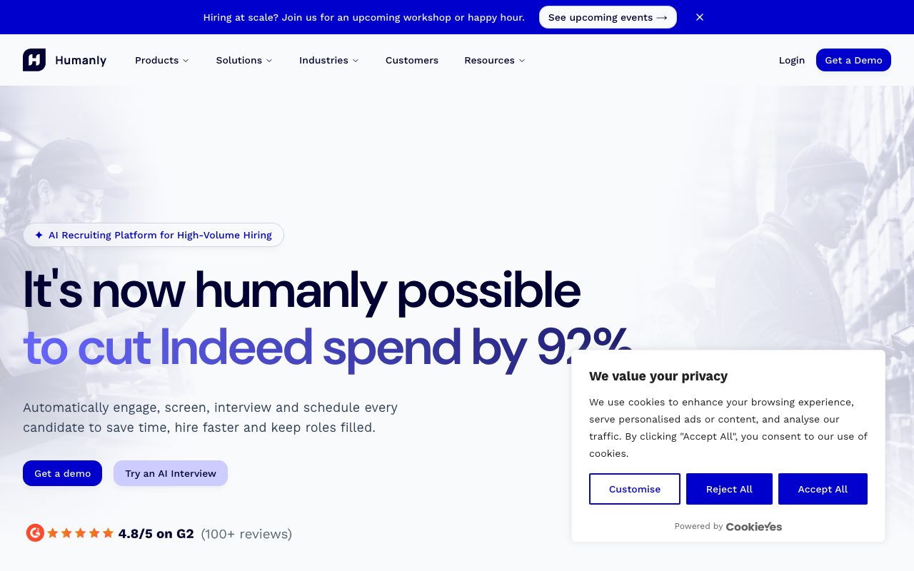 Humanly website