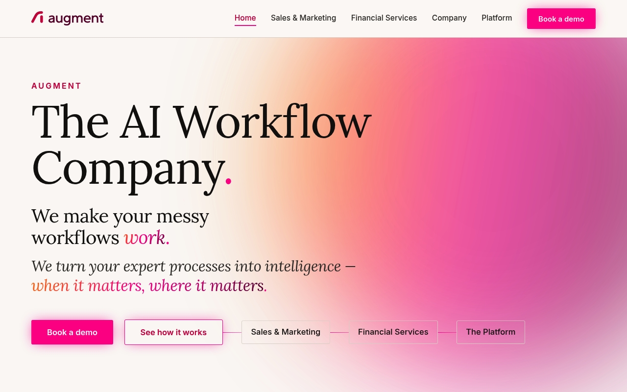Augment AI Corp website