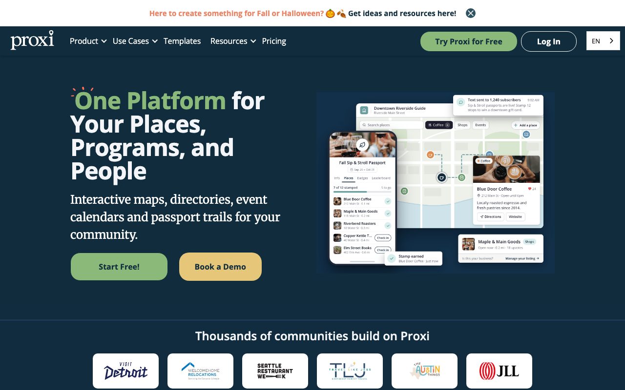 Proxi website