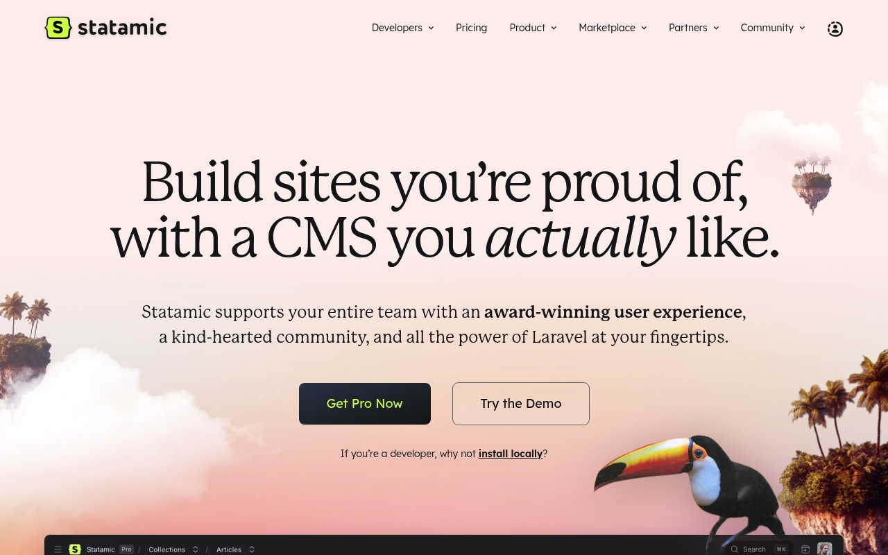 Statamic website