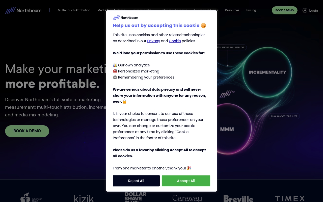 Northbeam website