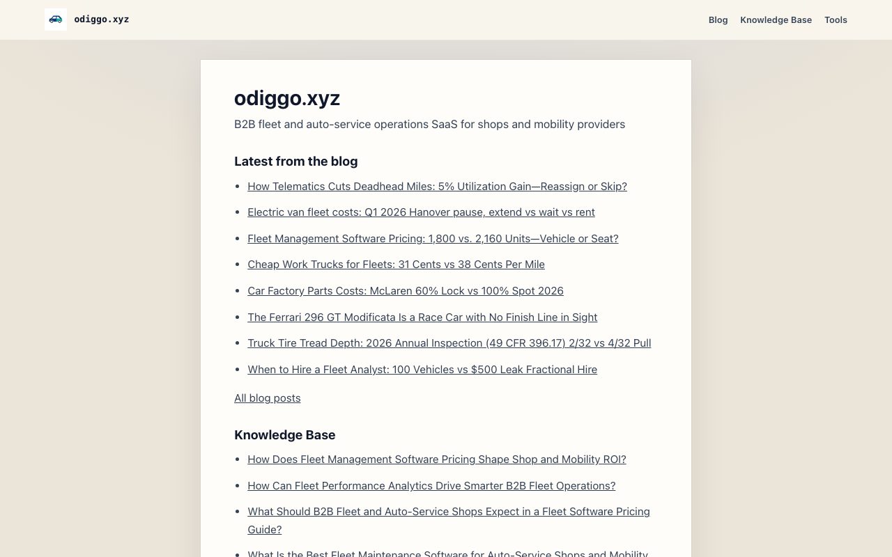 Odiggo website