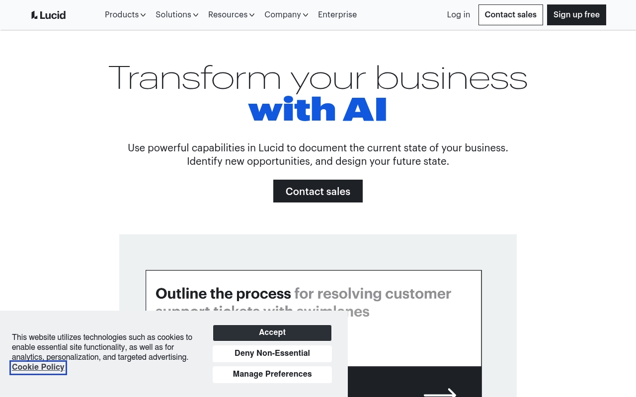 Lucid Software website