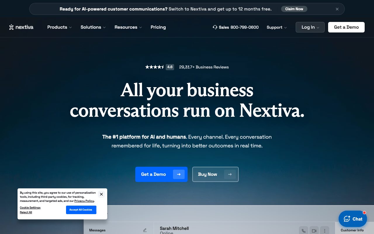 Nextiva website