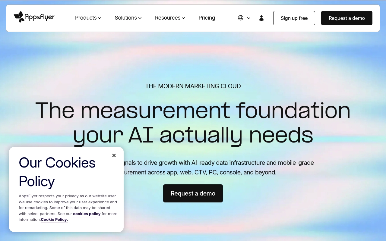 AppsFlyer website
