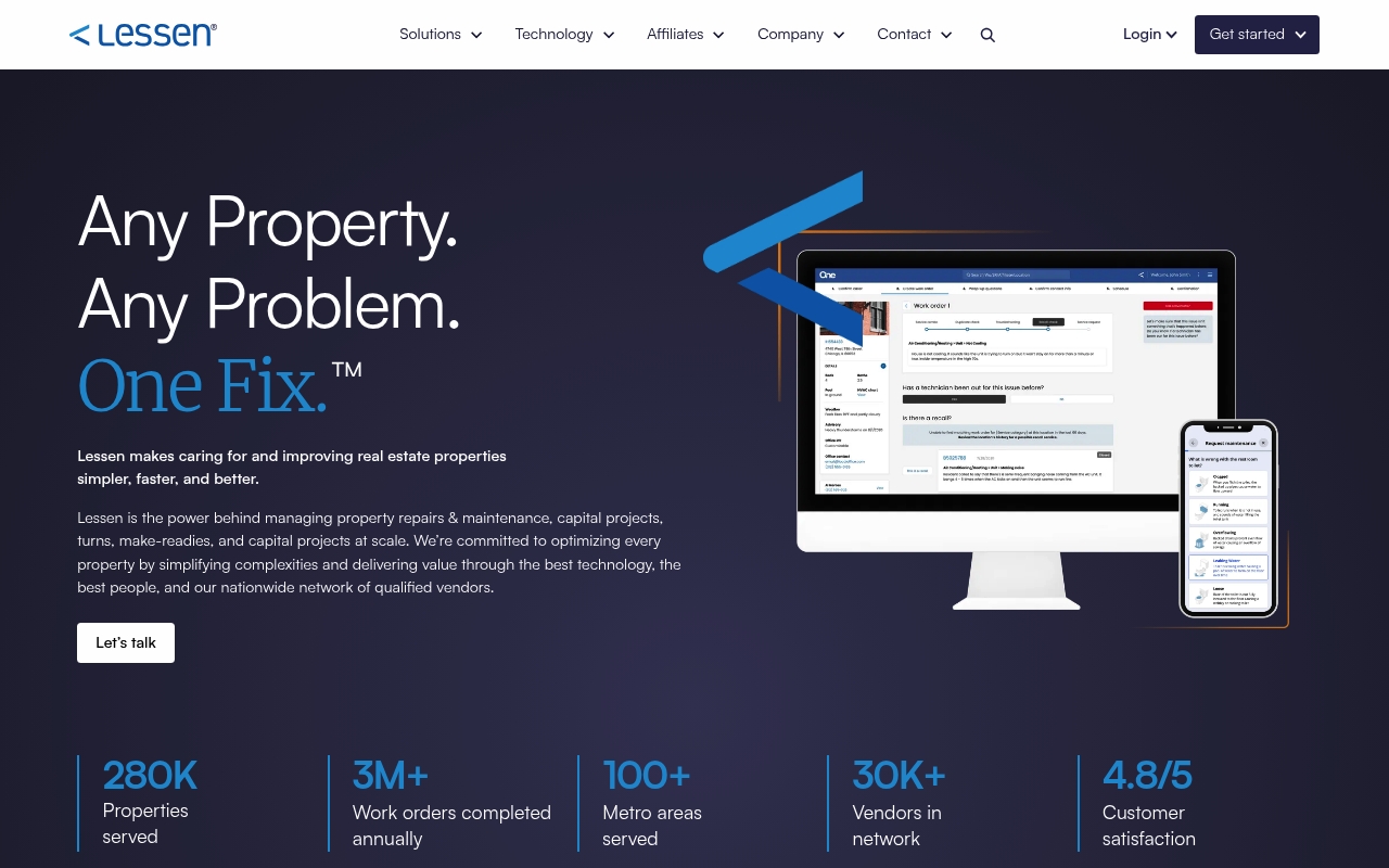 Lessen website
