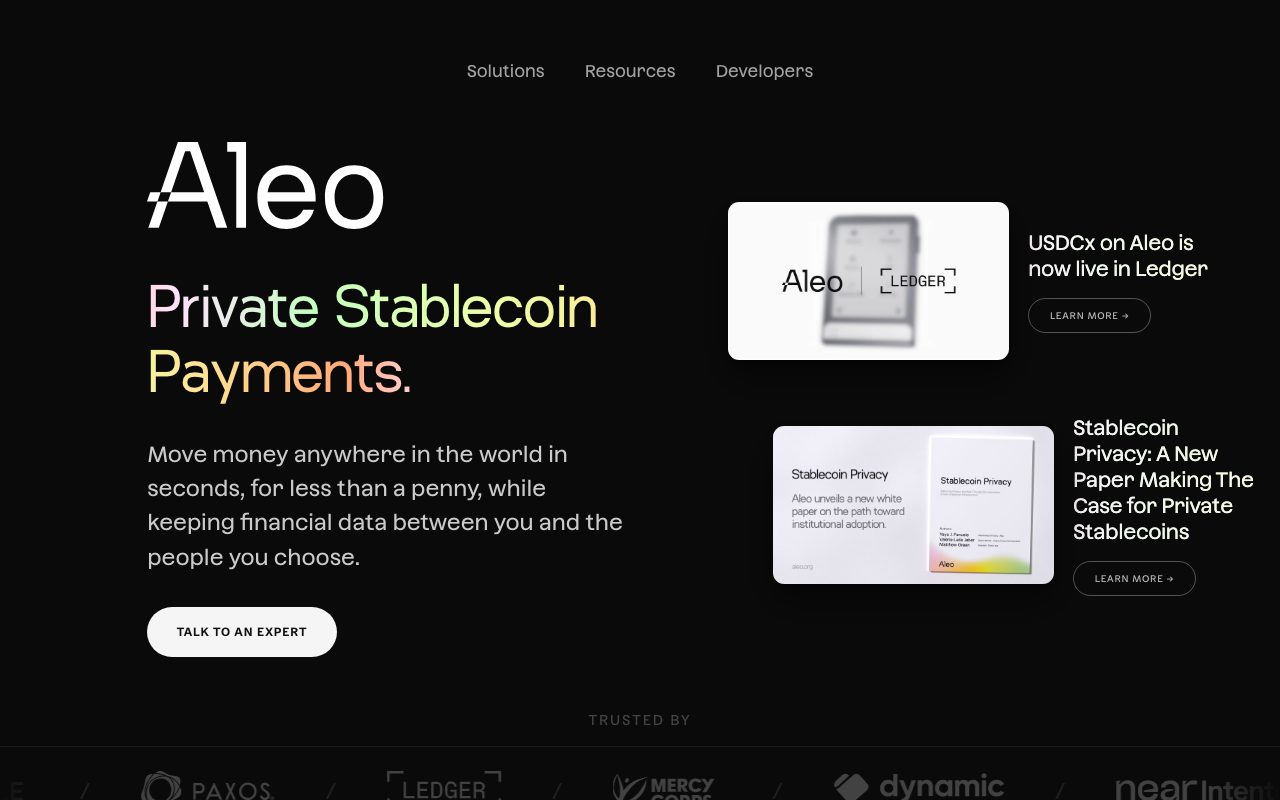 Aleo website