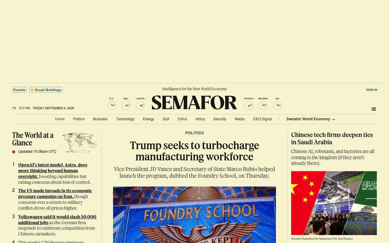 Semafor website