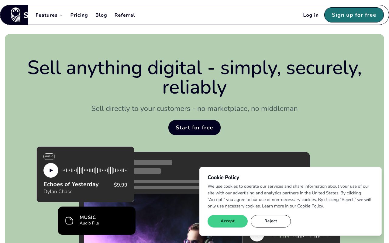SendOwl website