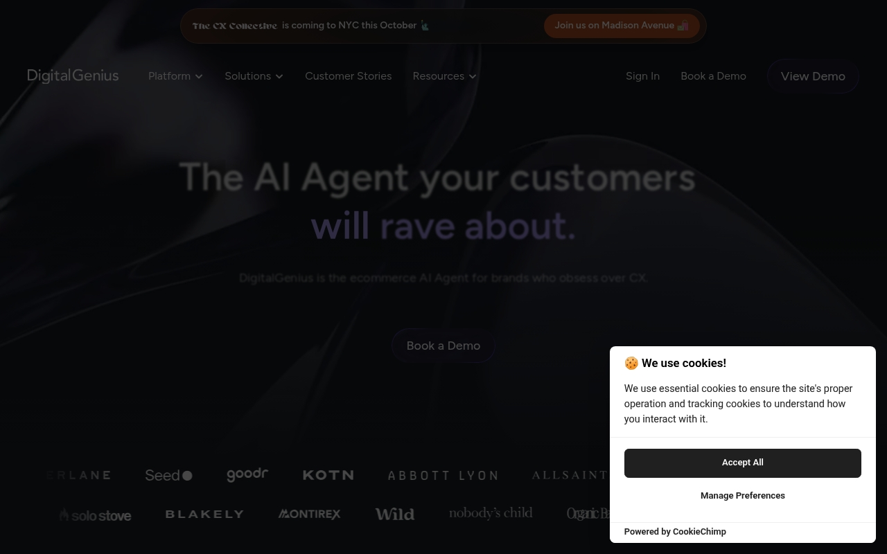 Digital Genius website