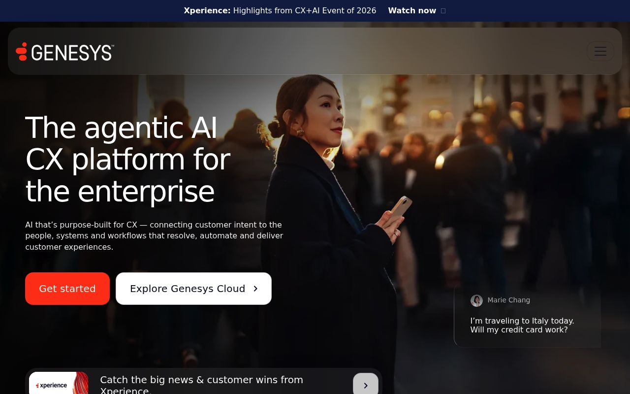 Genesys website
