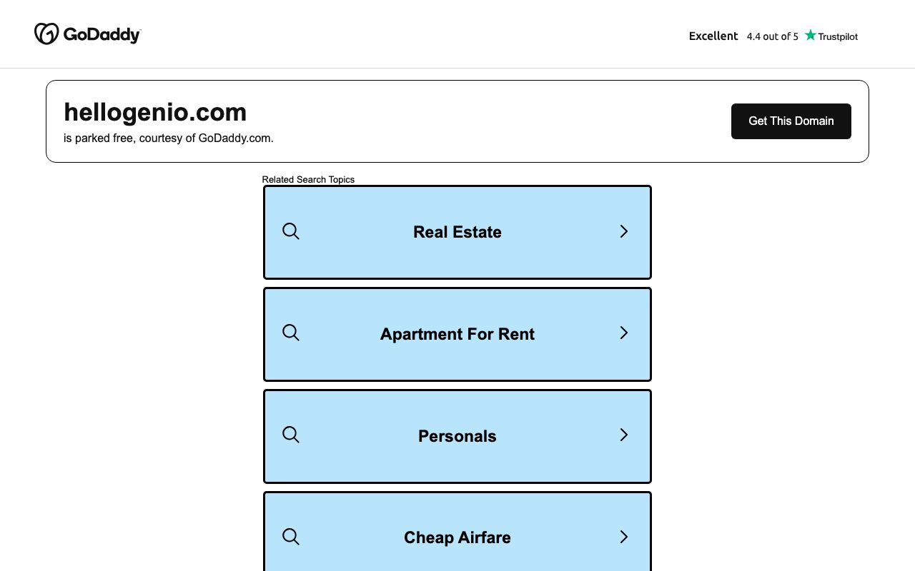 Genio website