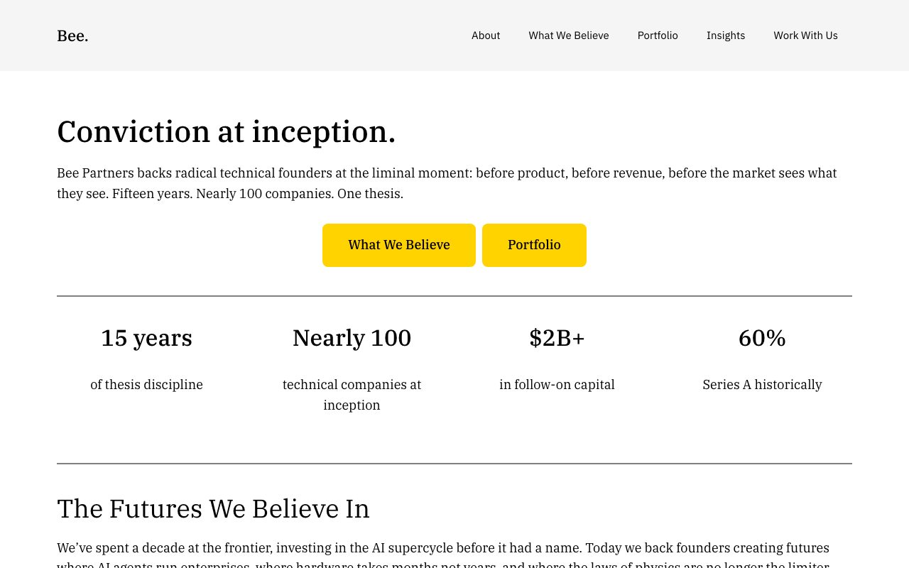 Bee Partners website