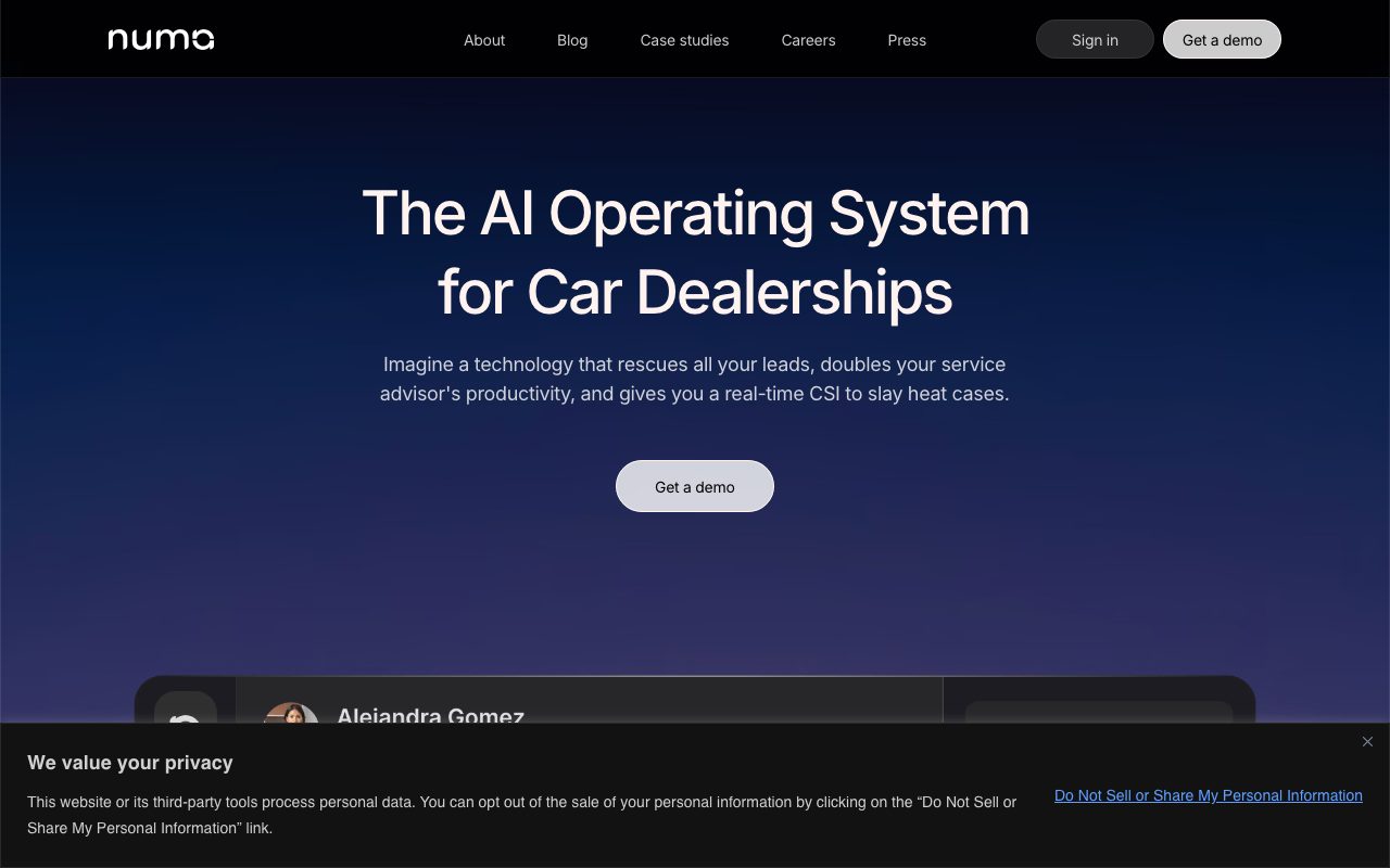 Numa website