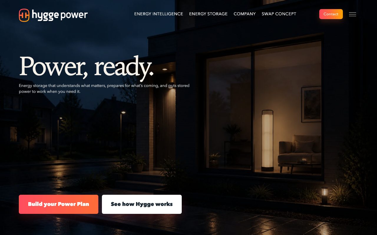 Hygge Power website