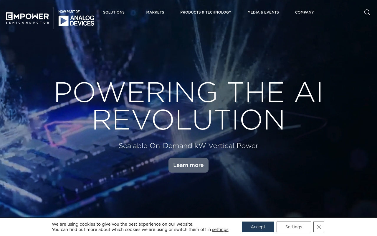 Empower Semi website