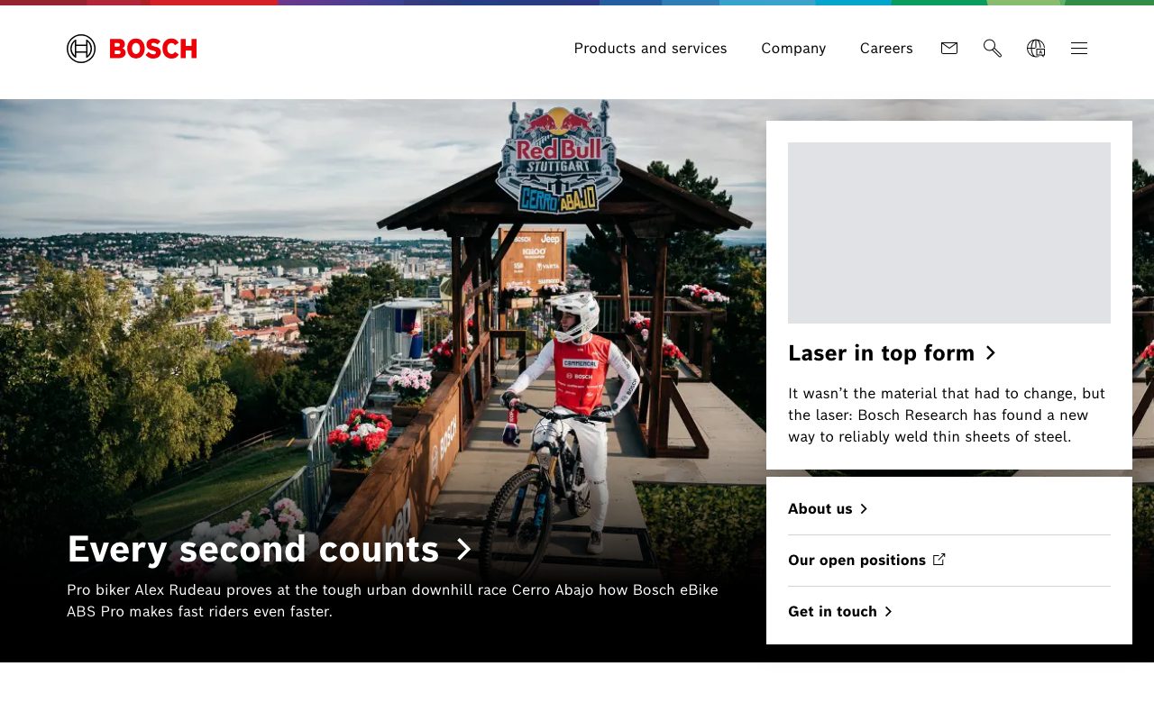 Bosch website