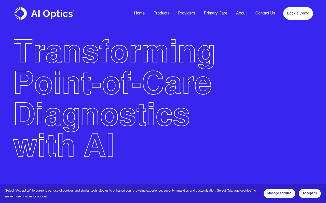 AI Optics website