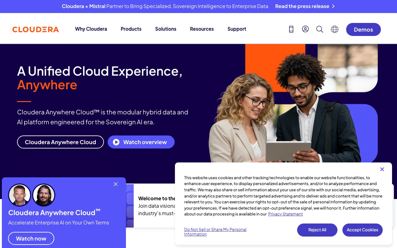 Hortonworks website