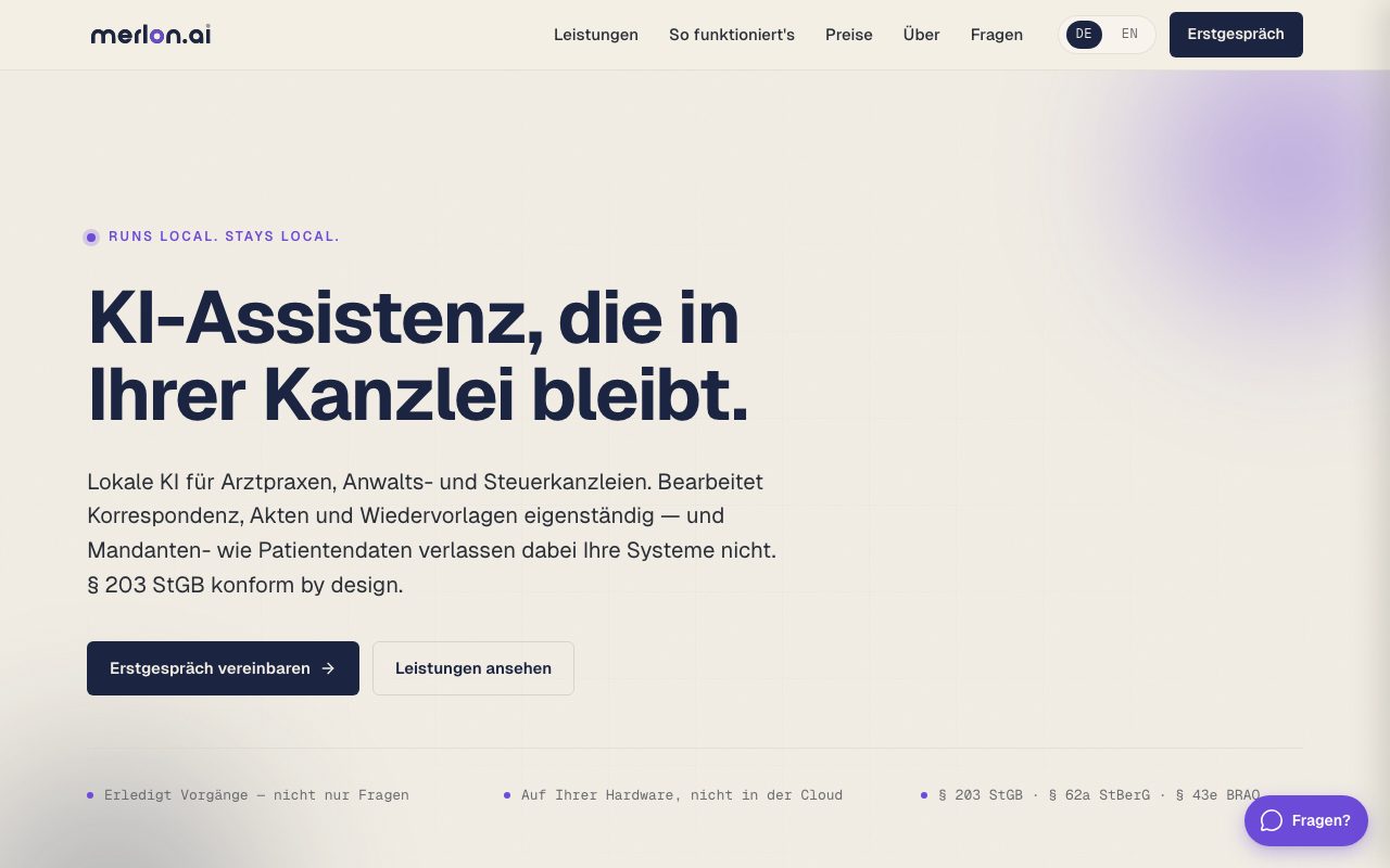 Merlon website