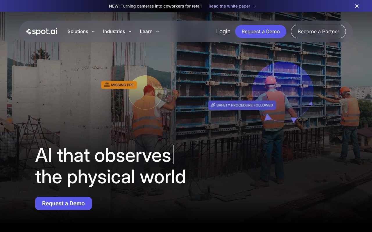 Spot AI website